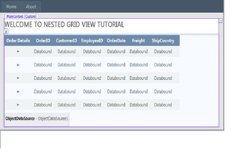 Working With Nested Grid Views