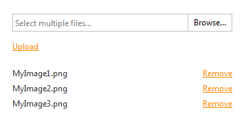 Upload file list